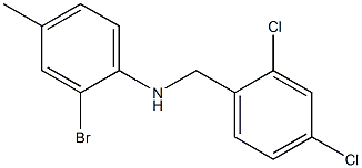 2-bromo-N-[(2,4-dichlorophenyl)methyl]-4-methylaniline Structure