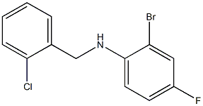 2-bromo-N-[(2-chlorophenyl)methyl]-4-fluoroaniline