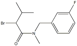 2-bromo-N-[(3-fluorophenyl)methyl]-N,3-dimethylbutanamide Structure