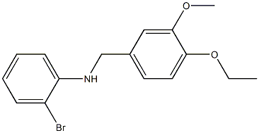 2-bromo-N-[(4-ethoxy-3-methoxyphenyl)methyl]aniline 化学構造式