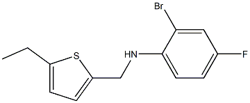 2-bromo-N-[(5-ethylthiophen-2-yl)methyl]-4-fluoroaniline Structure