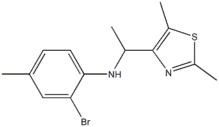 2-bromo-N-[1-(2,5-dimethyl-1,3-thiazol-4-yl)ethyl]-4-methylaniline