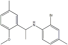 2-bromo-N-[1-(2-methoxy-5-methylphenyl)ethyl]-4-methylaniline