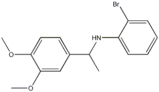 2-bromo-N-[1-(3,4-dimethoxyphenyl)ethyl]aniline Structure