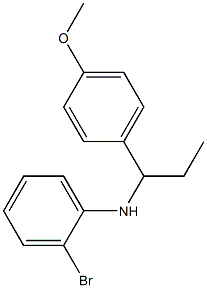 2-bromo-N-[1-(4-methoxyphenyl)propyl]aniline Struktur