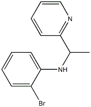 2-bromo-N-[1-(pyridin-2-yl)ethyl]aniline,,结构式