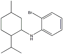 2-bromo-N-[5-methyl-2-(propan-2-yl)cyclohexyl]aniline Structure