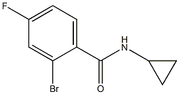 2-bromo-N-cyclopropyl-4-fluorobenzamide Structure
