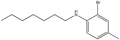 2-bromo-N-heptyl-4-methylaniline 结构式