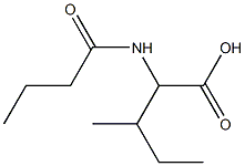 2-butanamido-3-methylpentanoic acid 化学構造式