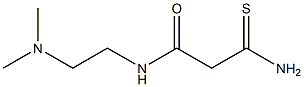 2-carbamothioyl-N-[2-(dimethylamino)ethyl]acetamide 结构式