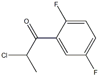 2-chloro-1-(2,5-difluorophenyl)propan-1-one Structure