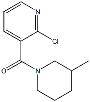 2-chloro-3-[(3-methylpiperidin-1-yl)carbonyl]pyridine,,结构式