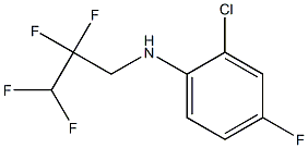 2-chloro-4-fluoro-N-(2,2,3,3-tetrafluoropropyl)aniline Structure