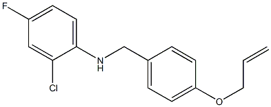 2-chloro-4-fluoro-N-{[4-(prop-2-en-1-yloxy)phenyl]methyl}aniline