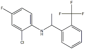 2-chloro-4-fluoro-N-{1-[2-(trifluoromethyl)phenyl]ethyl}aniline