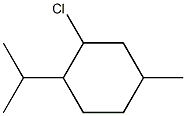 2-chloro-4-methyl-1-(propan-2-yl)cyclohexane Structure