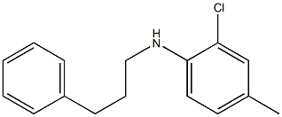 2-chloro-4-methyl-N-(3-phenylpropyl)aniline Struktur