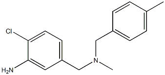 2-chloro-5-({methyl[(4-methylphenyl)methyl]amino}methyl)aniline Structure