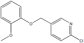 2-chloro-5-(2-methoxyphenoxymethyl)pyridine 结构式