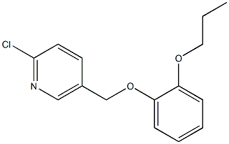 2-chloro-5-(2-propoxyphenoxymethyl)pyridine,,结构式