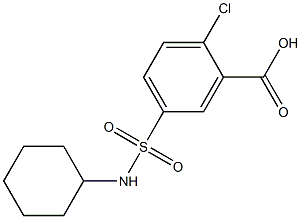2-chloro-5-(cyclohexylsulfamoyl)benzoic acid