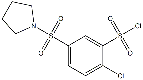 2-chloro-5-(pyrrolidin-1-ylsulfonyl)benzenesulfonyl chloride