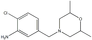  2-chloro-5-[(2,6-dimethylmorpholin-4-yl)methyl]aniline