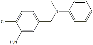 2-chloro-5-{[methyl(phenyl)amino]methyl}aniline,,结构式