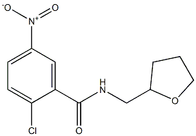 2-chloro-5-nitro-N-(oxolan-2-ylmethyl)benzamide,,结构式