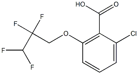 2-chloro-6-(2,2,3,3-tetrafluoropropoxy)benzoic acid Struktur