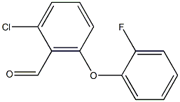 2-chloro-6-(2-fluorophenoxy)benzaldehyde 化学構造式