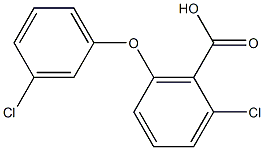 2-chloro-6-(3-chlorophenoxy)benzoic acid Structure