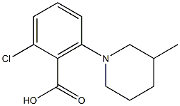 2-chloro-6-(3-methylpiperidin-1-yl)benzoic acid