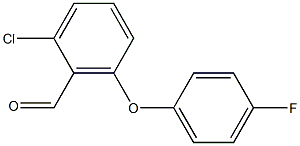 2-chloro-6-(4-fluorophenoxy)benzaldehyde Structure