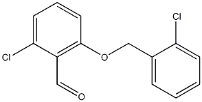 2-chloro-6-[(2-chlorophenyl)methoxy]benzaldehyde Structure