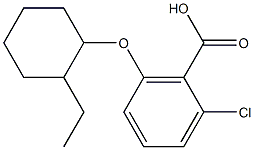 2-chloro-6-[(2-ethylcyclohexyl)oxy]benzoic acid Structure
