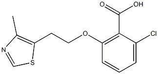 2-chloro-6-[2-(4-methyl-1,3-thiazol-5-yl)ethoxy]benzoic acid|