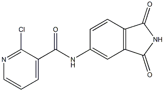 2-chloro-N-(1,3-dioxo-2,3-dihydro-1H-isoindol-5-yl)pyridine-3-carboxamide 结构式