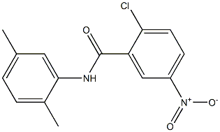 2-chloro-N-(2,5-dimethylphenyl)-5-nitrobenzamide 结构式