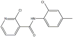 2-chloro-N-(2-chloro-4-methylphenyl)pyridine-3-carboxamide Struktur