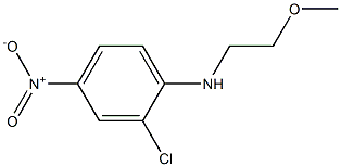 2-chloro-N-(2-methoxyethyl)-4-nitroaniline 结构式