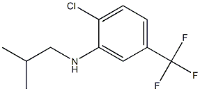 2-chloro-N-(2-methylpropyl)-5-(trifluoromethyl)aniline 化学構造式