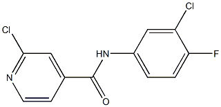 2-chloro-N-(3-chloro-4-fluorophenyl)pyridine-4-carboxamide|