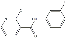 2-chloro-N-(3-fluoro-4-methylphenyl)pyridine-3-carboxamide 结构式