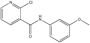 2-chloro-N-(3-methoxyphenyl)pyridine-3-carboxamide 化学構造式