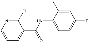 2-chloro-N-(4-fluoro-2-methylphenyl)pyridine-3-carboxamide,,结构式