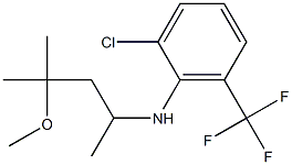 2-chloro-N-(4-methoxy-4-methylpentan-2-yl)-6-(trifluoromethyl)aniline Struktur