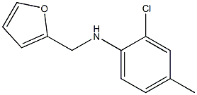 2-chloro-N-(furan-2-ylmethyl)-4-methylaniline Struktur