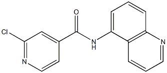 2-chloro-N-(quinolin-5-yl)pyridine-4-carboxamide Structure